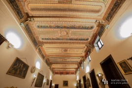 Il soffitto ligneo della Sala dei Musici, fine XIX secolo